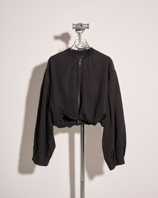 aalis SACA bubble hem bomber jacket (Black)