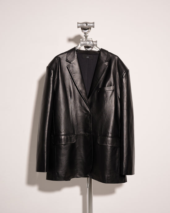 (Pre-order) aalis DELLA oversized leather blazer (6 colours - Regular size)