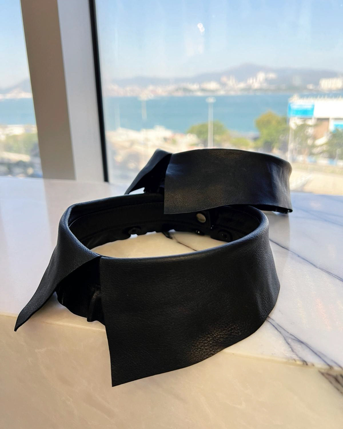 (Pre-order) aalis SAMMIE leather collar (Black)