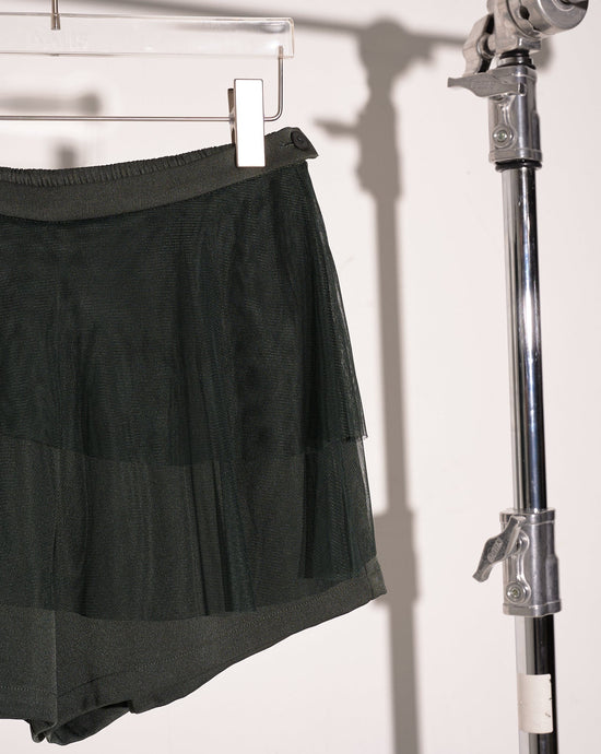 aalis HAYLEY mesh layer shorts (Dark khaki)