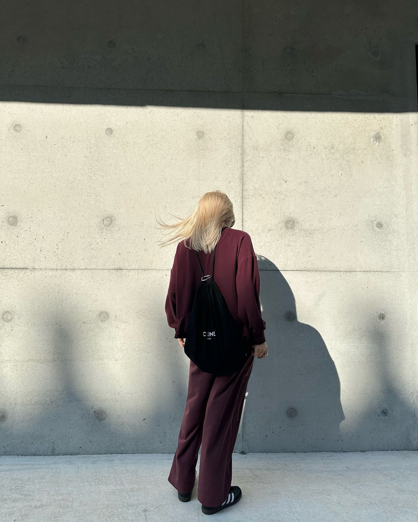 aalis REMY fishnet side panel track pants  (Plum)