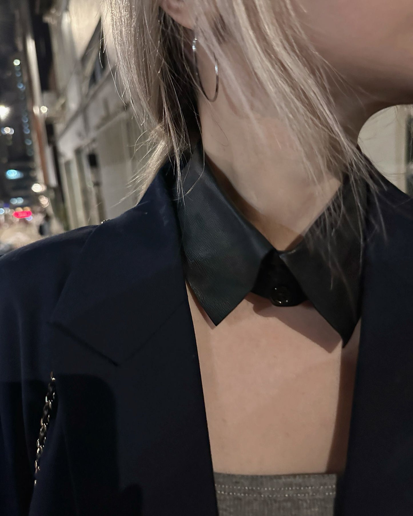 (Pre-order) aalis SAMMIE leather collar (Black)