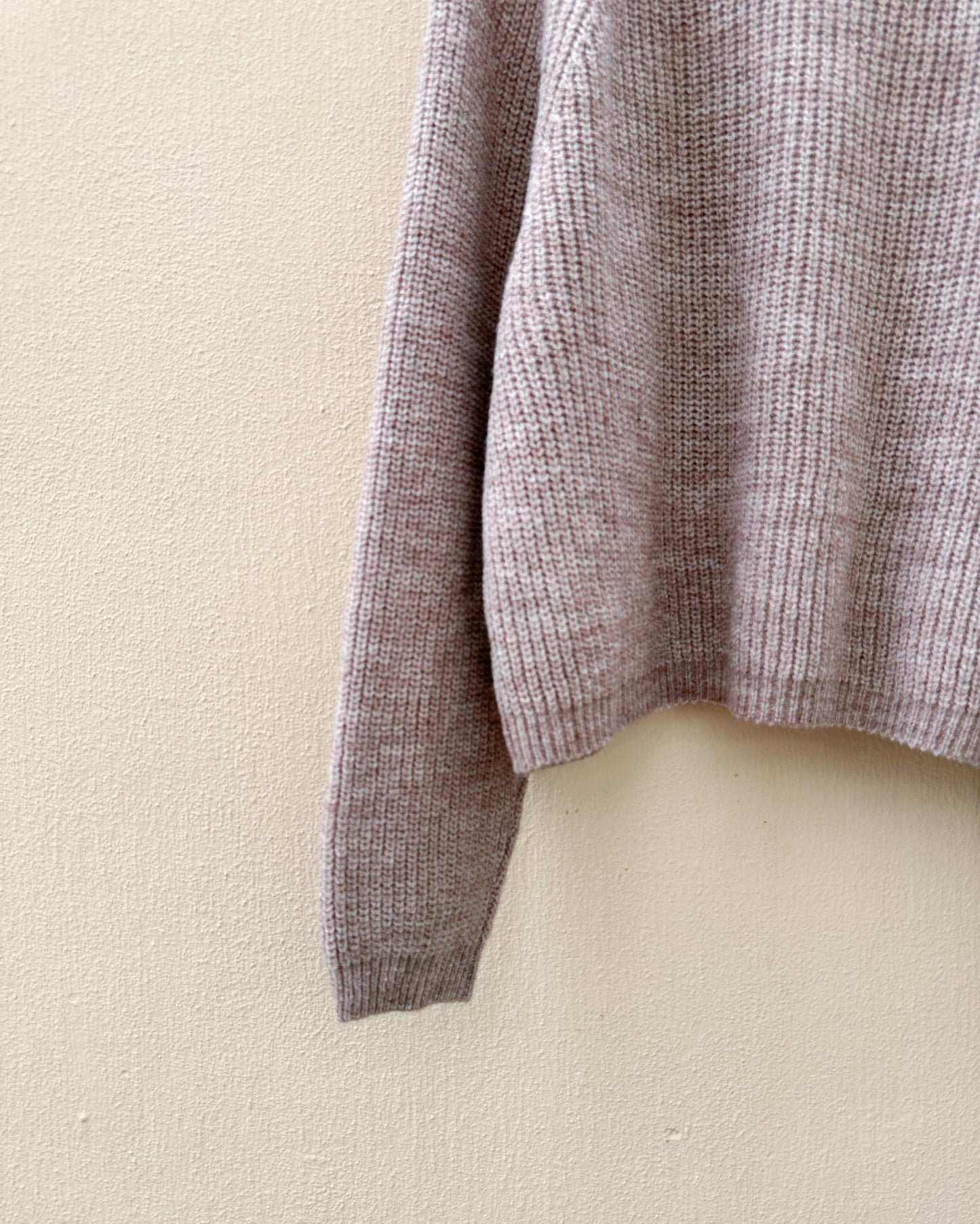 aalis ELA raglan sleeves knitted sweater (Heather Brown)