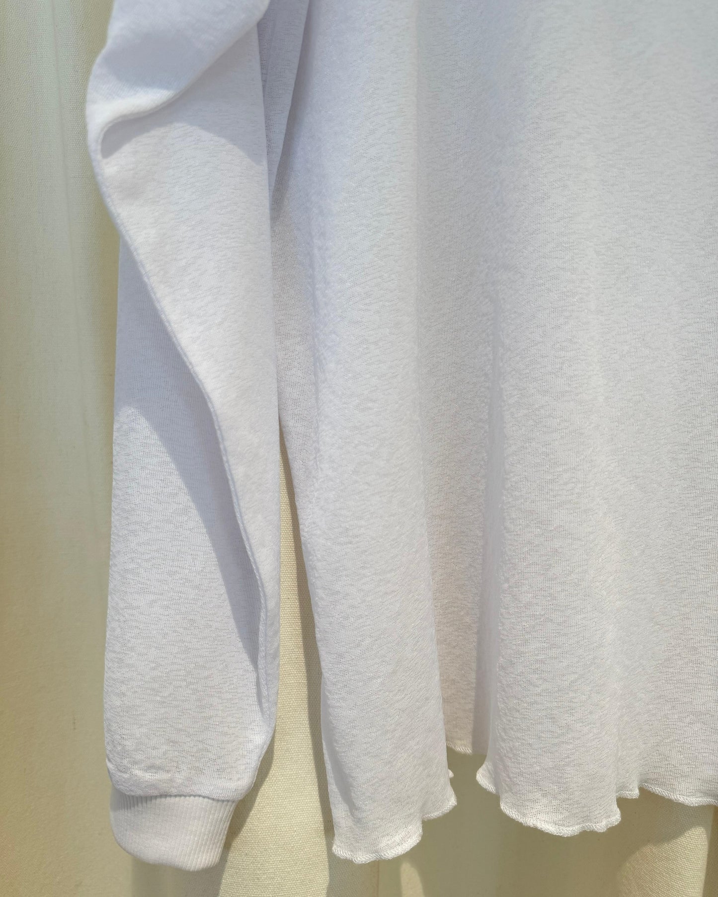 aalis HAKI drop shoulder burnout jersey top (White)