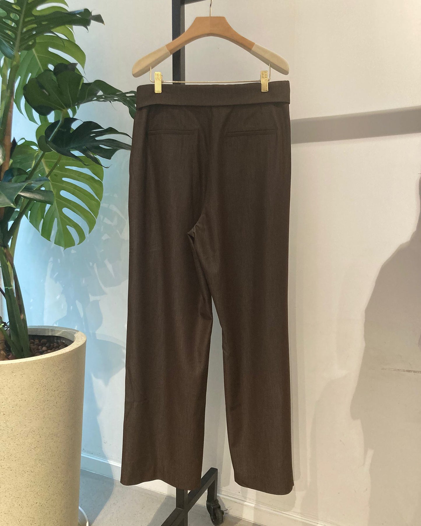 aalis LAIRA SS26 tuxedo belt super comfort pants (Brown)
