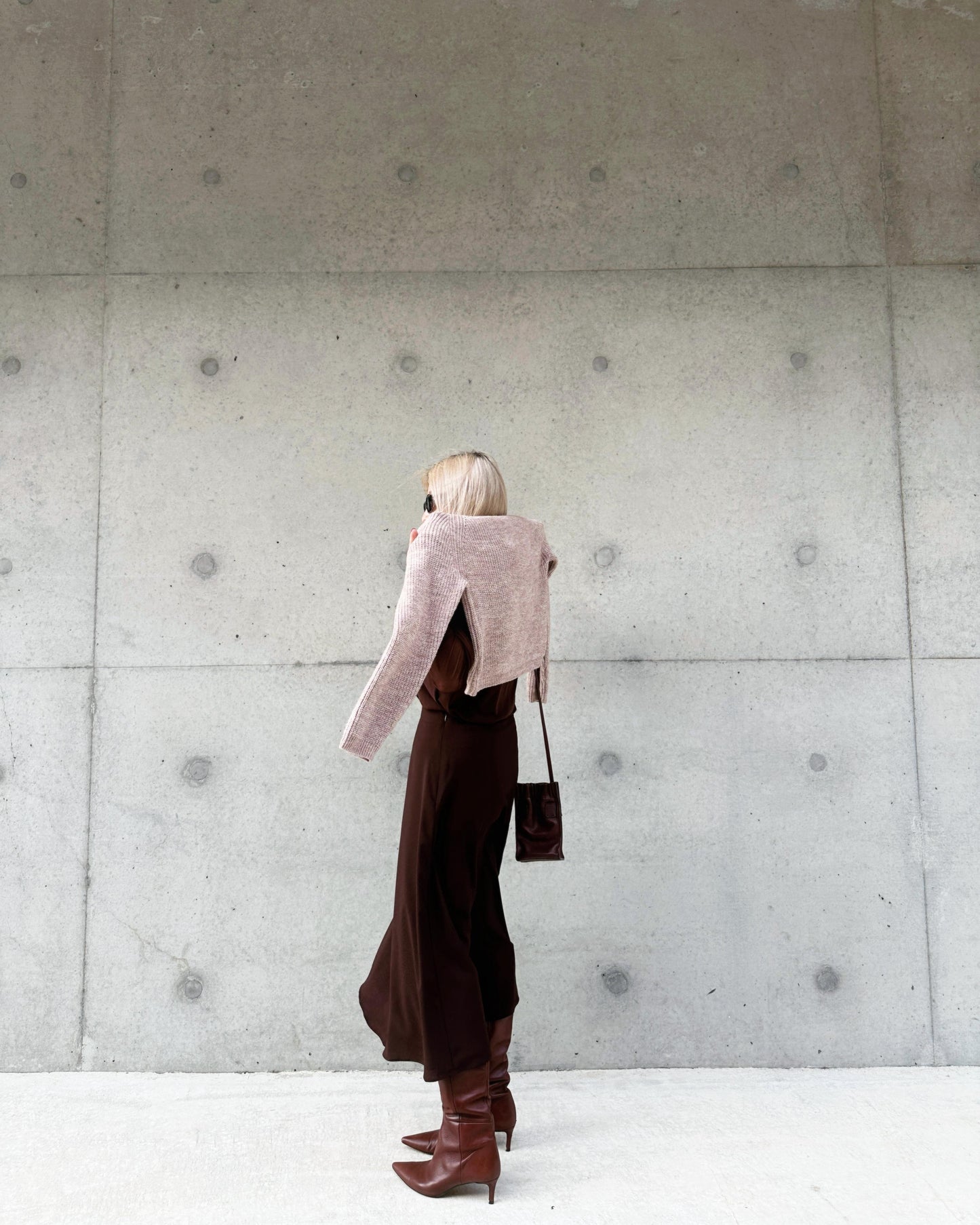 aalis LELA midiA-line skirt (Brown)