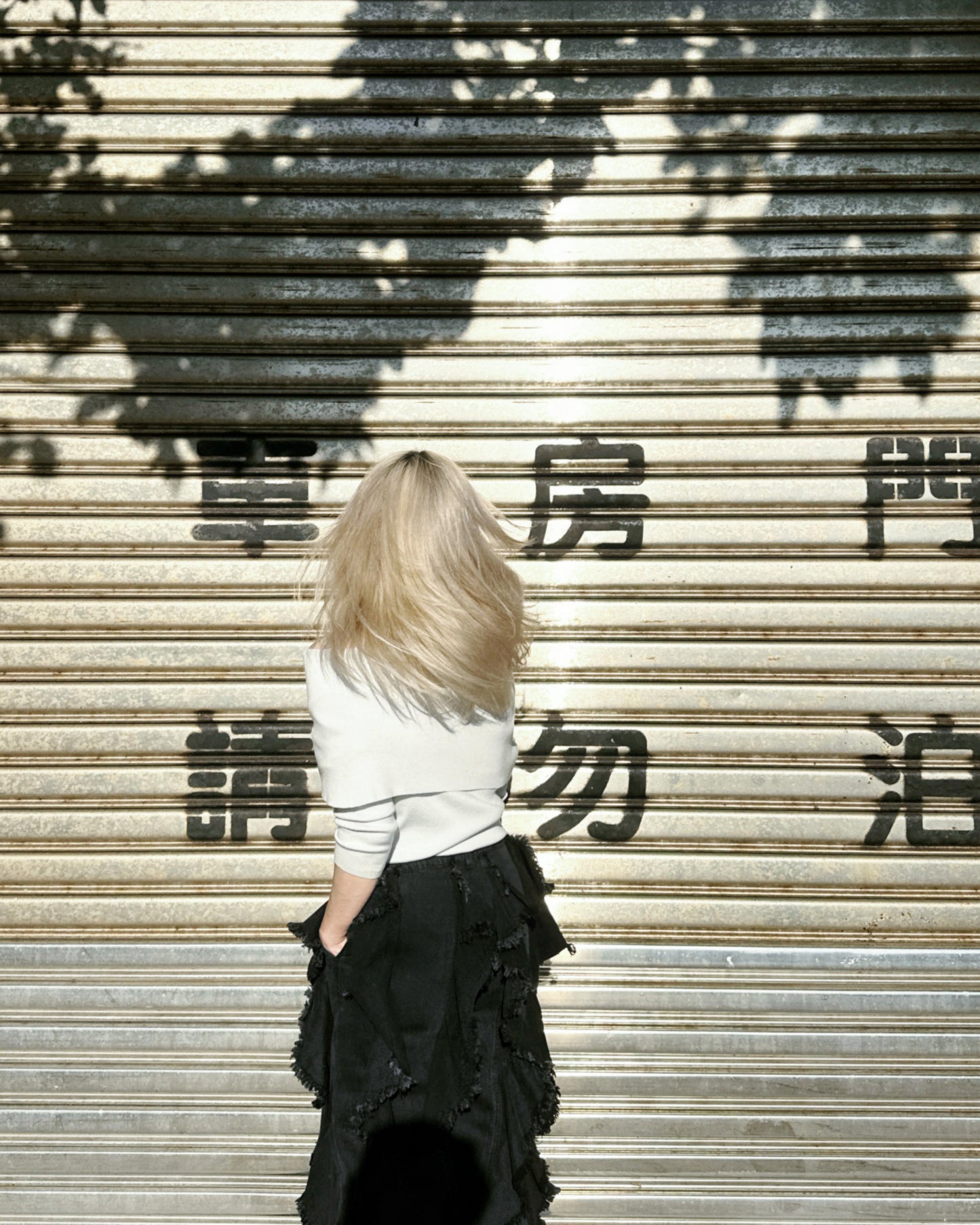 aalis ROY knitted off shoulder L/S top (Lt Grey)