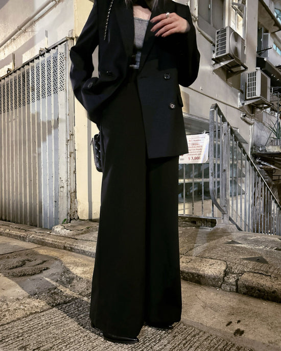 aalis KARISA high rise straight leg pants (Navy)