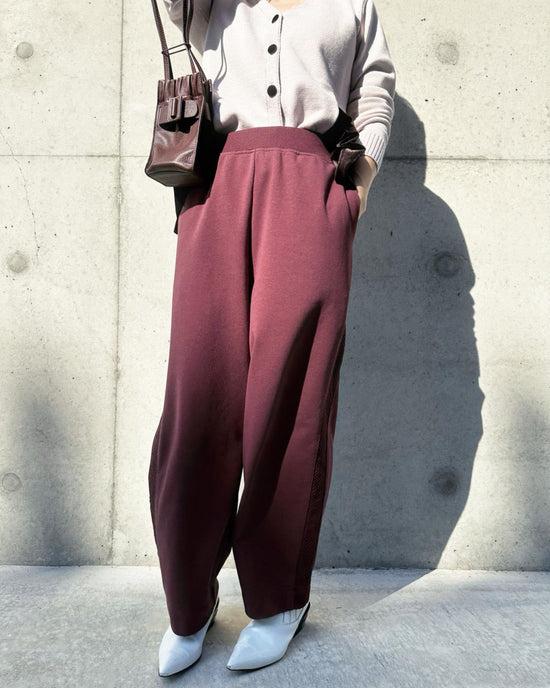 aalis REMY fishnet side panel track pants  (Plum)