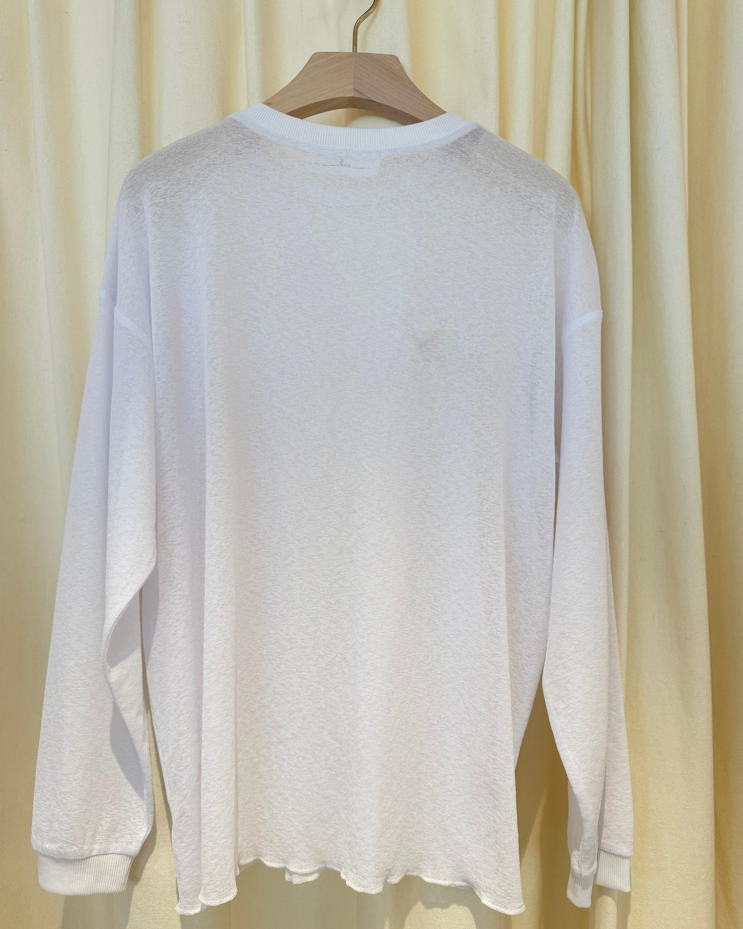 aalis HAKI drop shoulder burnout jersey top (White)