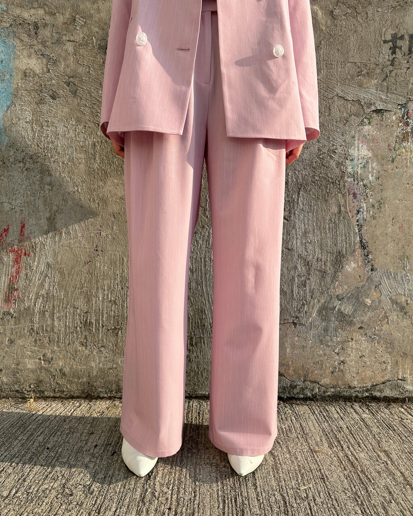 aalis SEFINA front pleat suiting pants (Lt Pink)