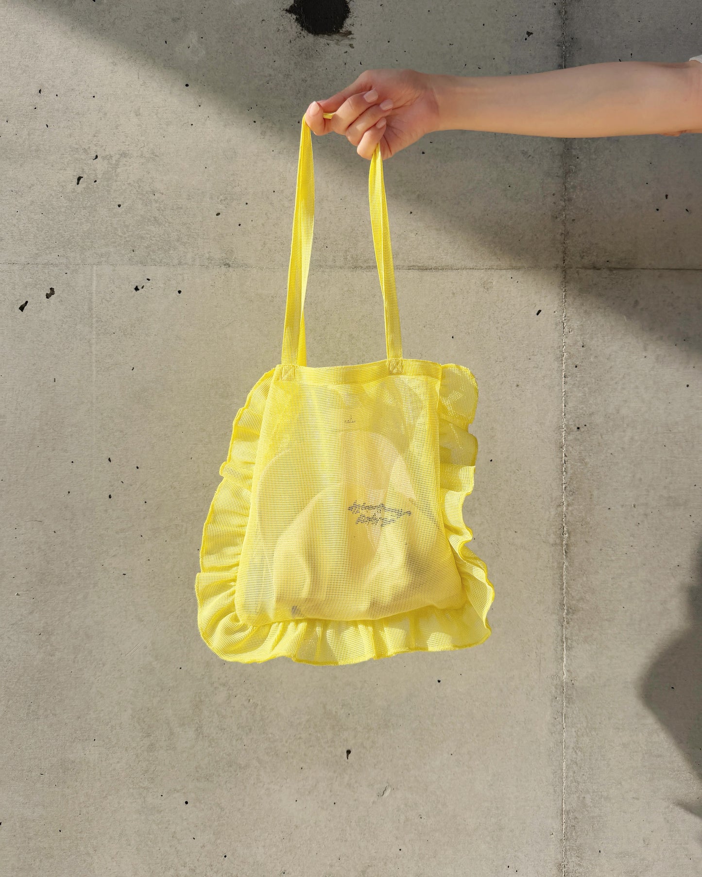 aalis LILLY mini net ruffle bag (Yellow)