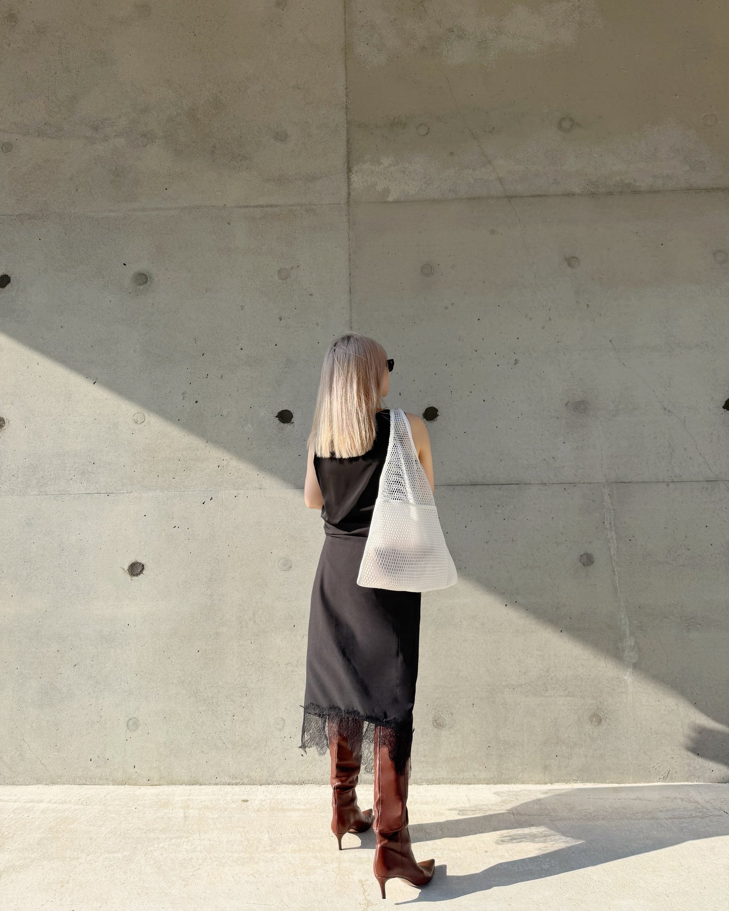 aalis SVAFA triangle netting bag (Ivory)