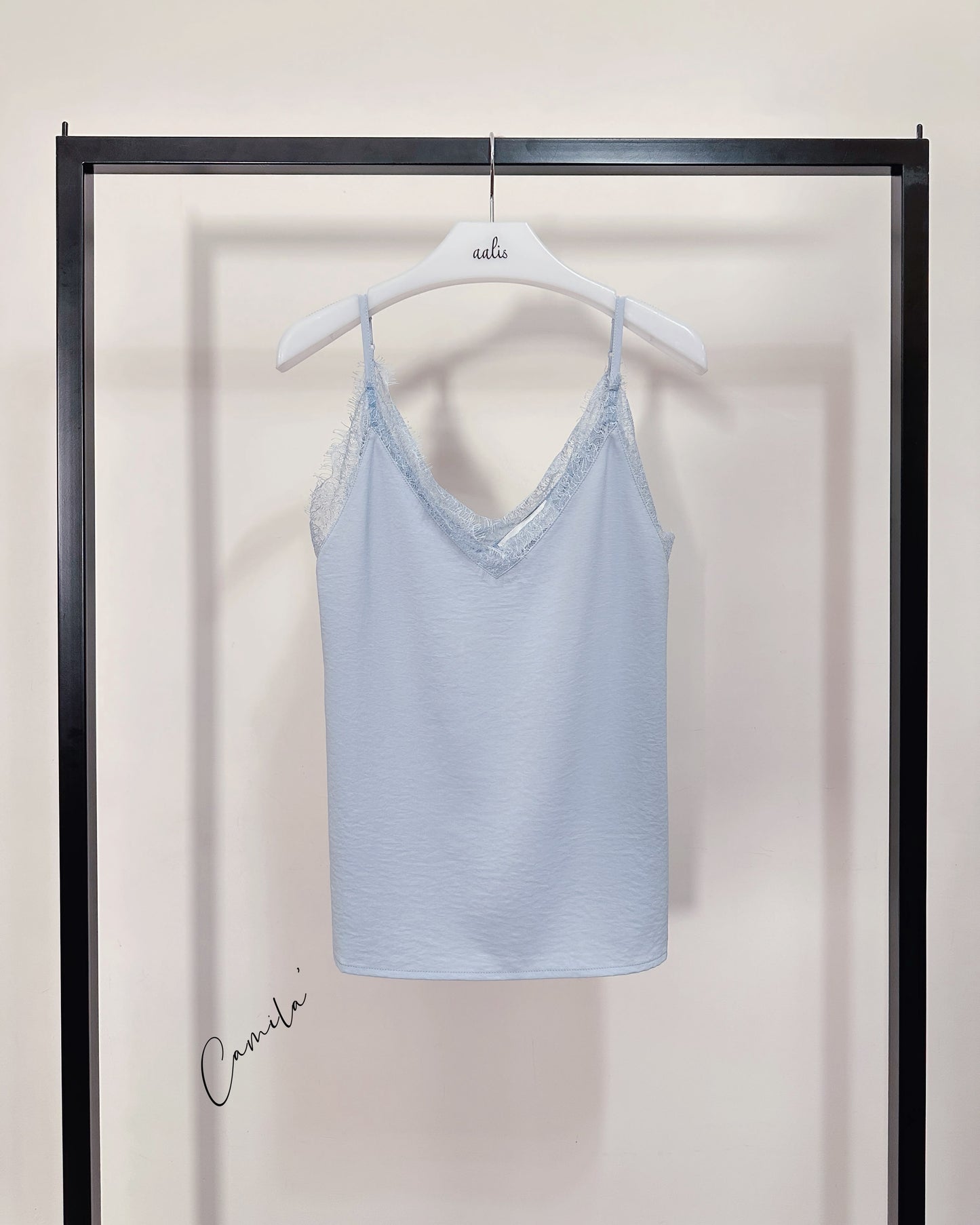 aalis CAMILA SS26 lace camisole (Light Blue)