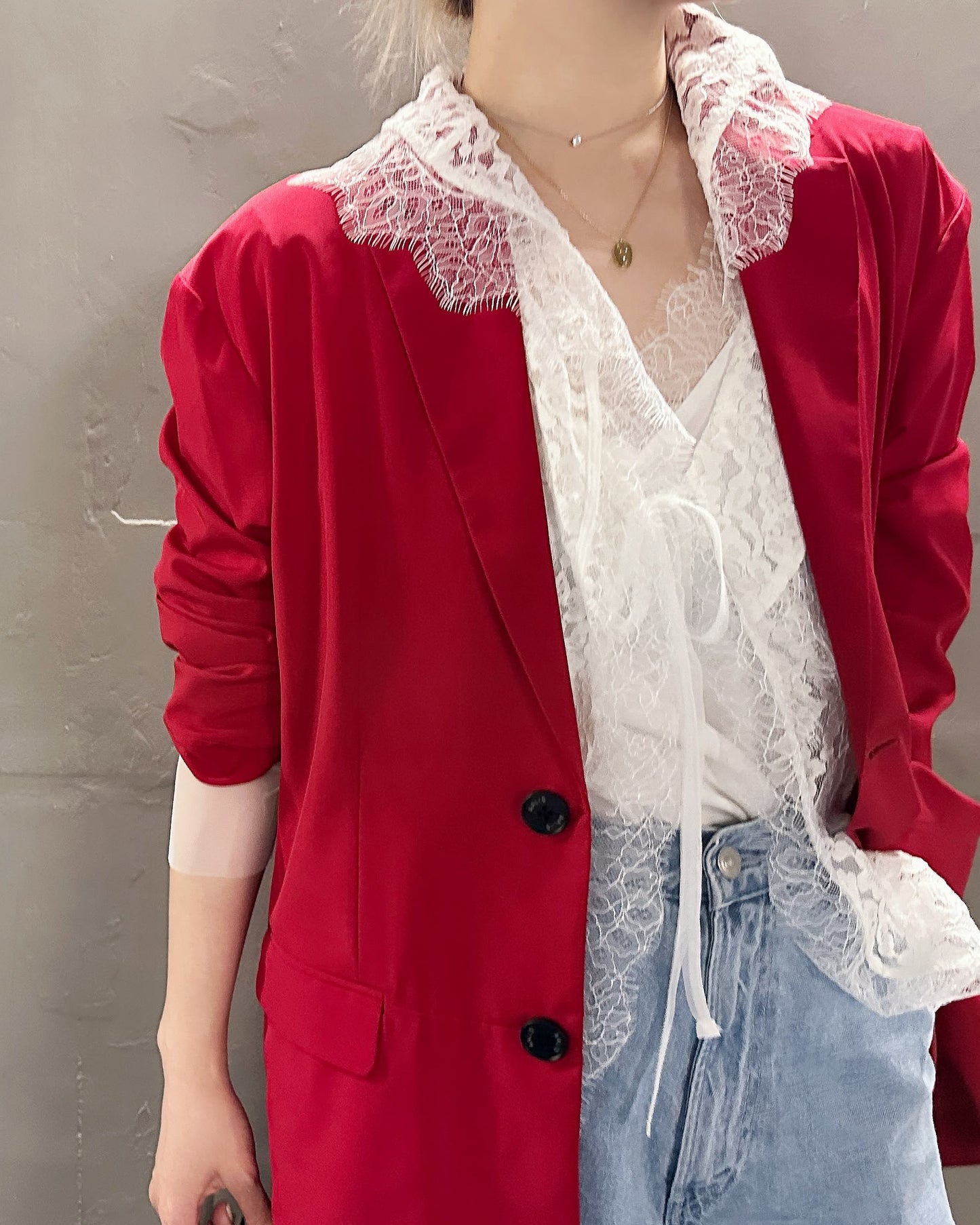 aalis CAMILA 蕾丝吊带背心（白色）