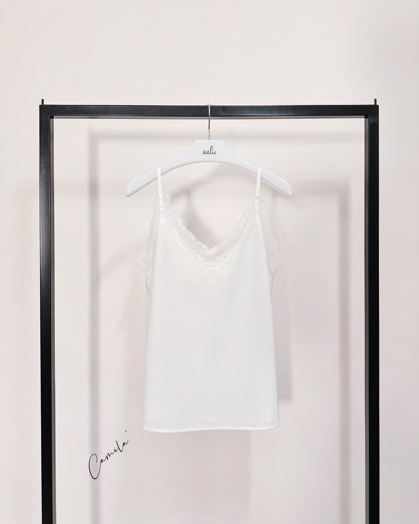 (Pre-order) aalis CAMILA SS26 lace camisole (Ivory)