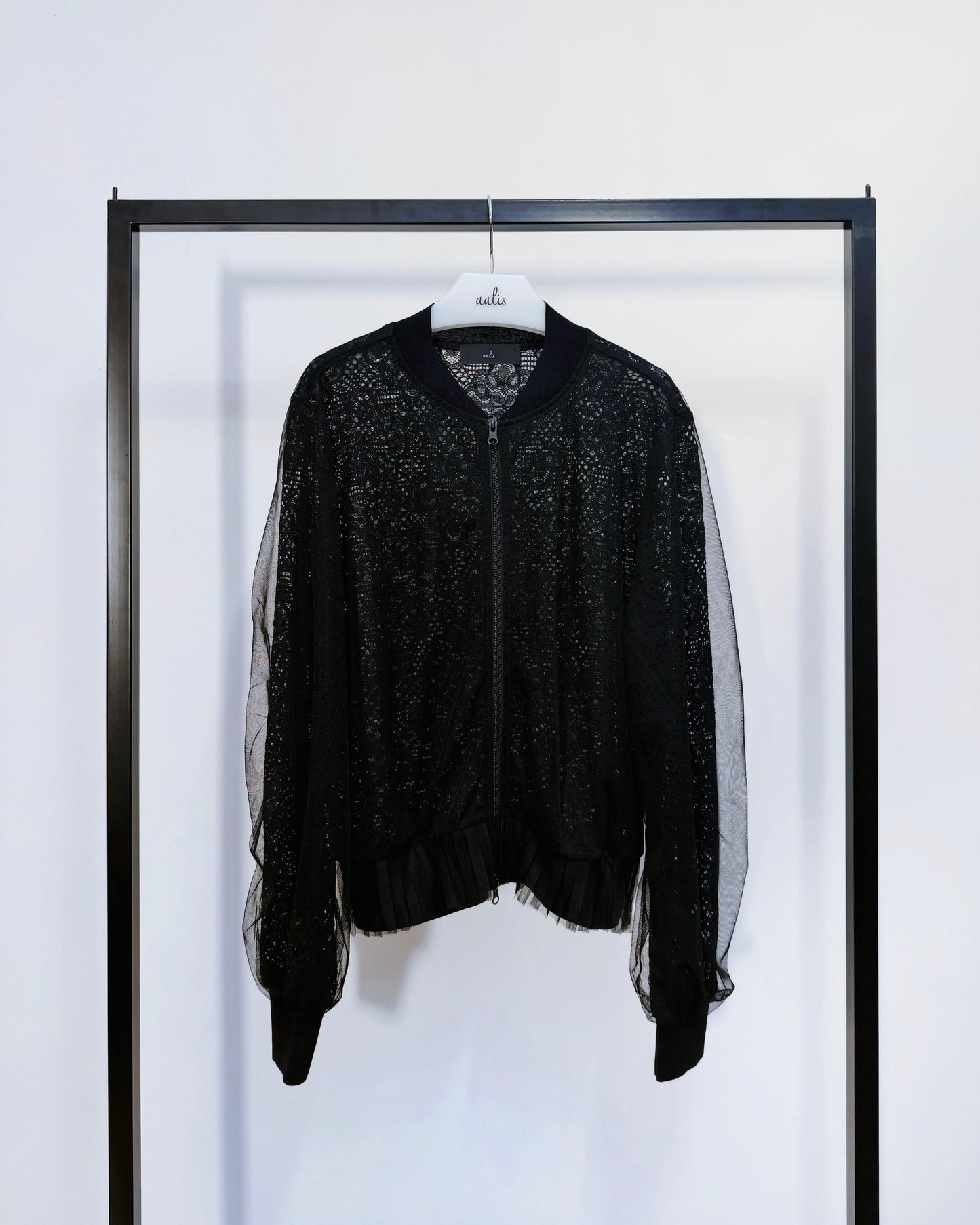 aalis CARICE SS26 lace bomber jacket (Black)