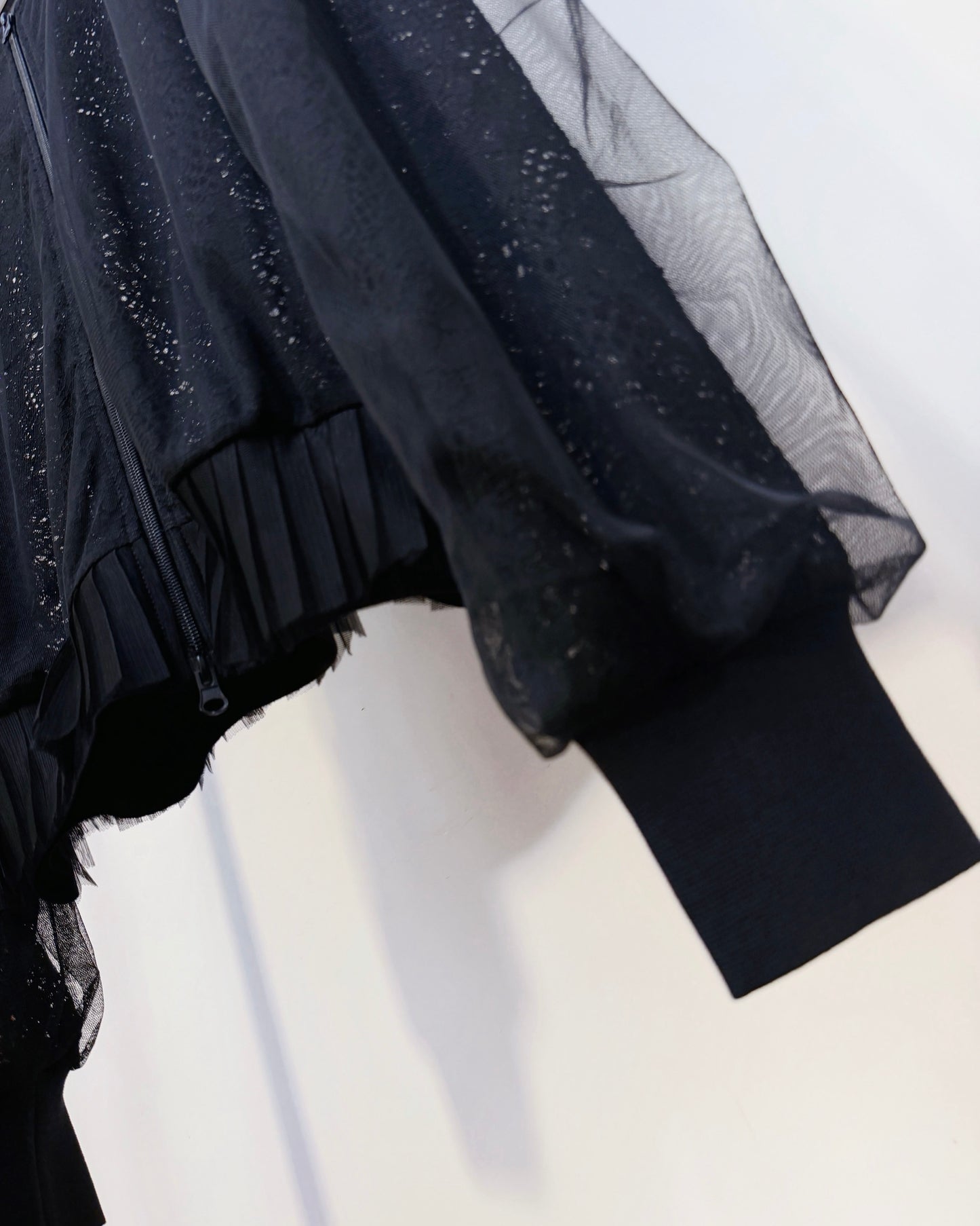aalis CARICE SS26 lace bomber jacket (Black)