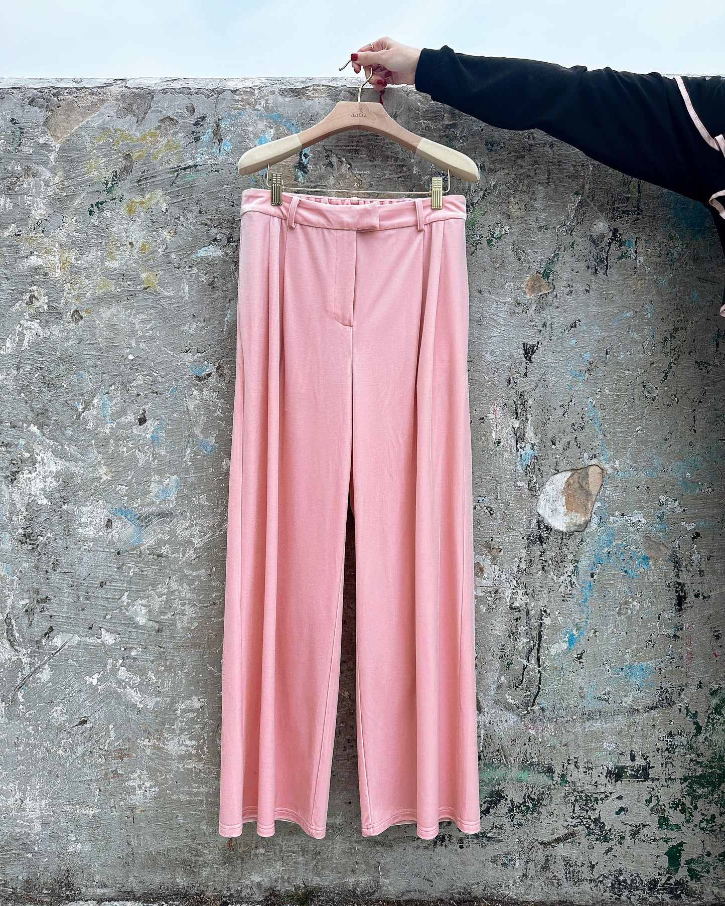 aalis SEBBIE VELVET pants (Lt Pink)