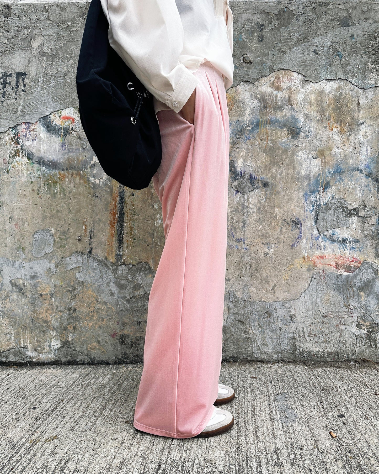 aalis SEBBIE VELVET pants (Lt Pink)