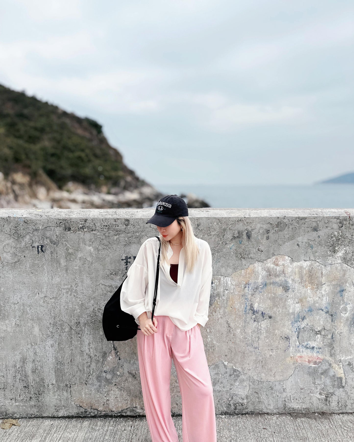 aalis SEBBIE VELVET pants (Lt Pink)