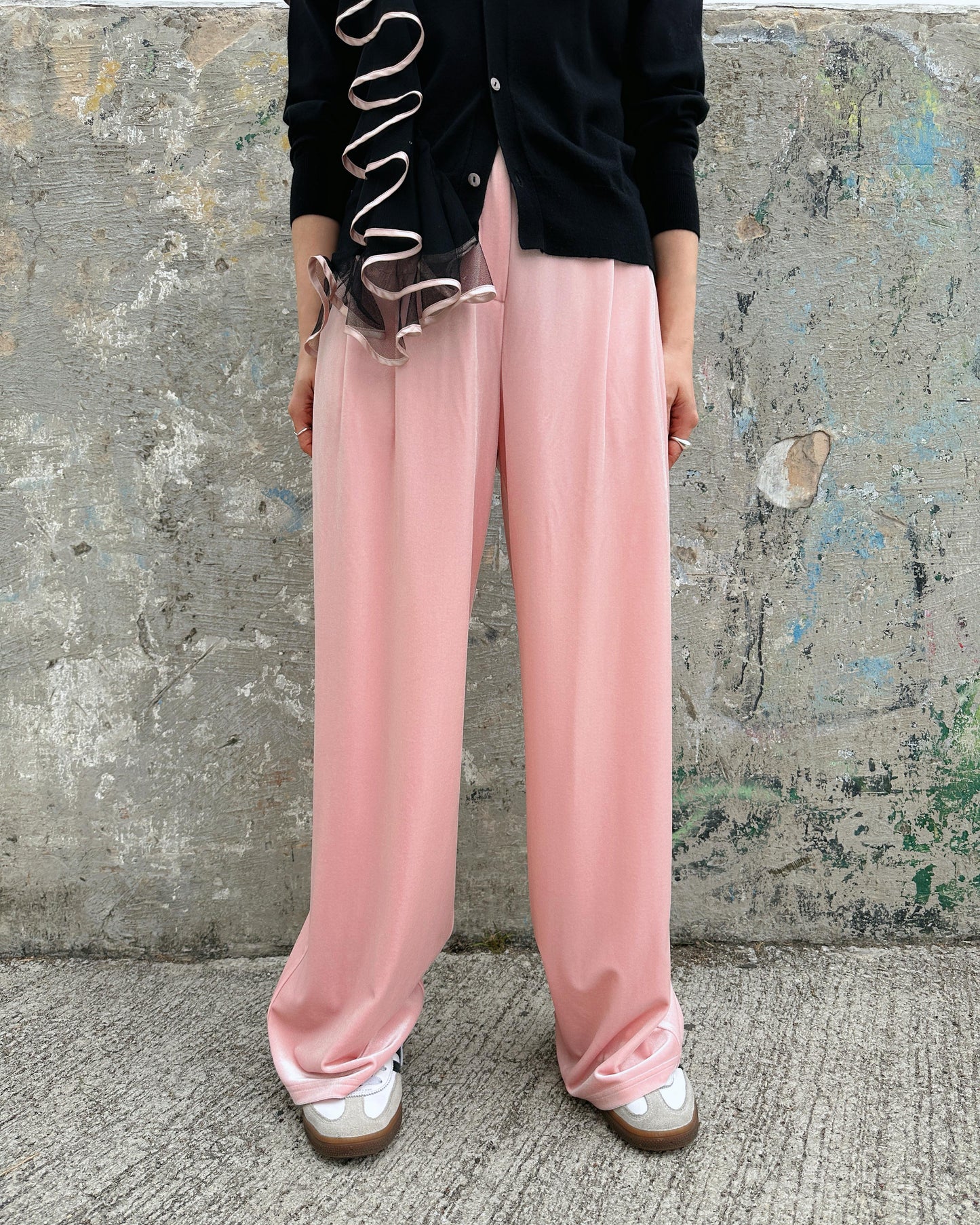 aalis SEBBIE VELVET pants (Lt Pink)
