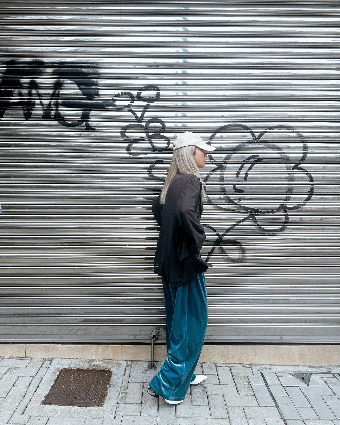 aalis SEBBIE VELVET pants (Tiffany Blue)