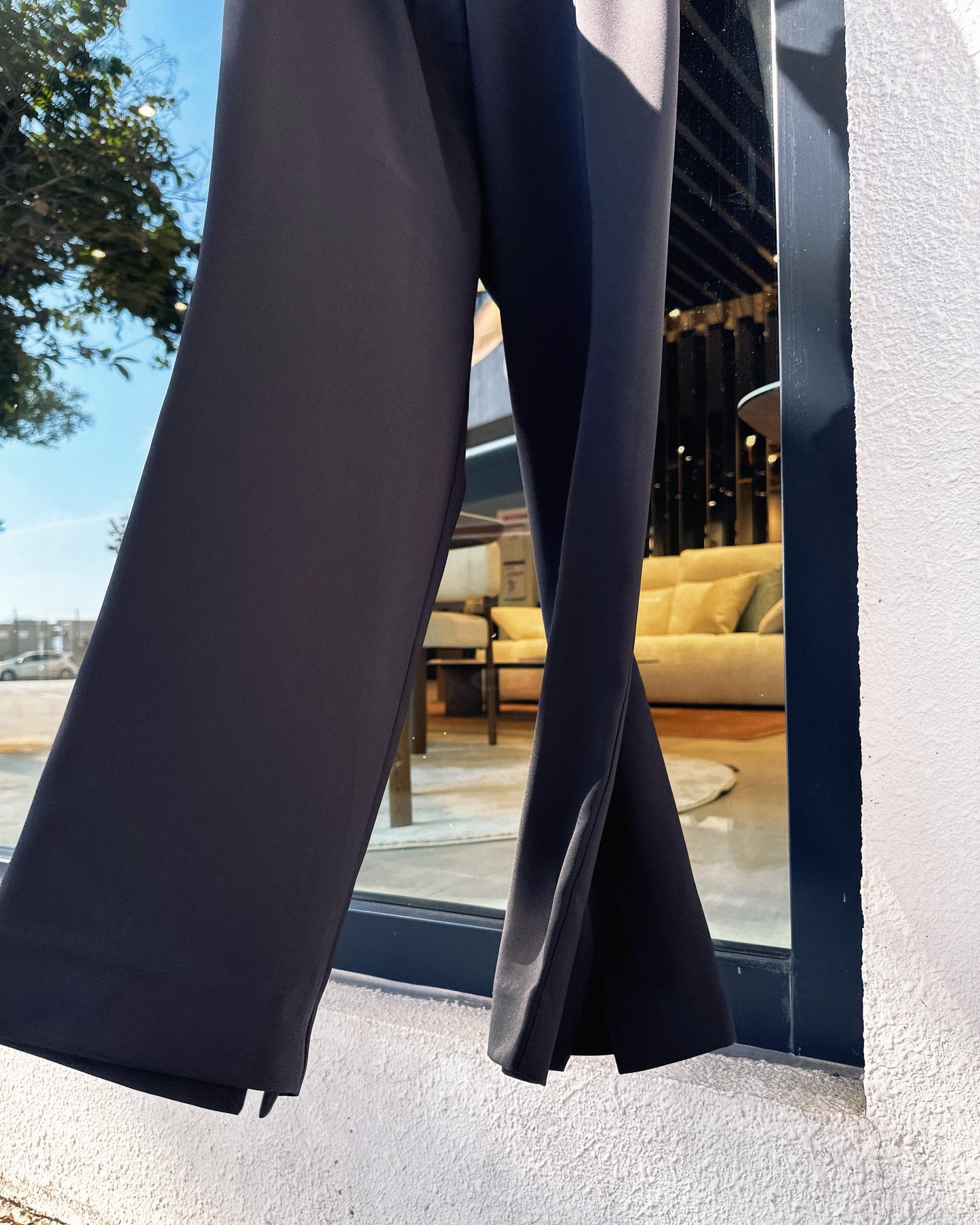 aalis GLORI SS26 back vent full length pants (Black)