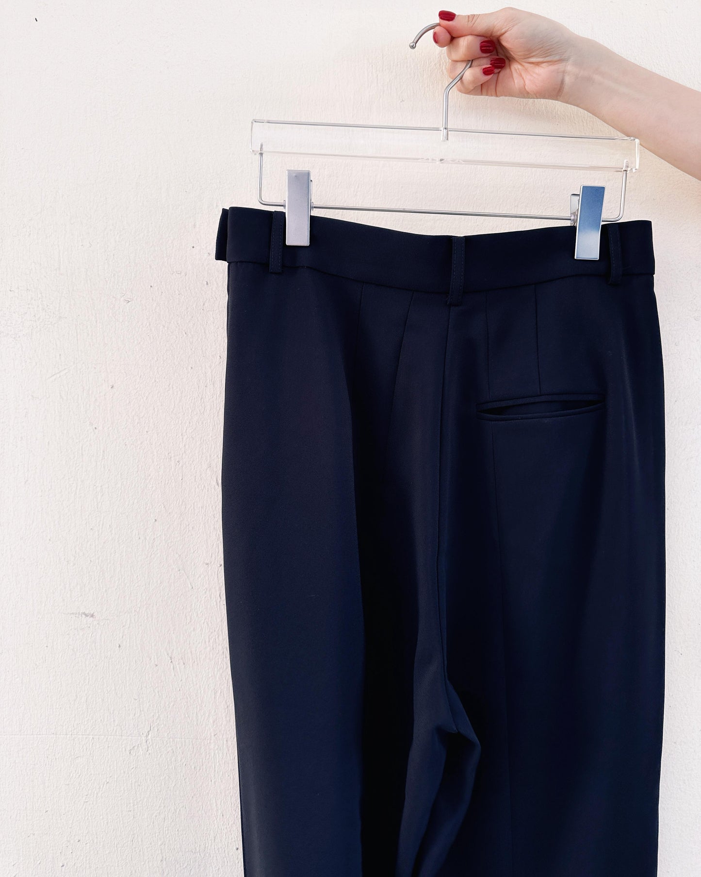 aalis GLORI SS26 back vent full length pants (Black)