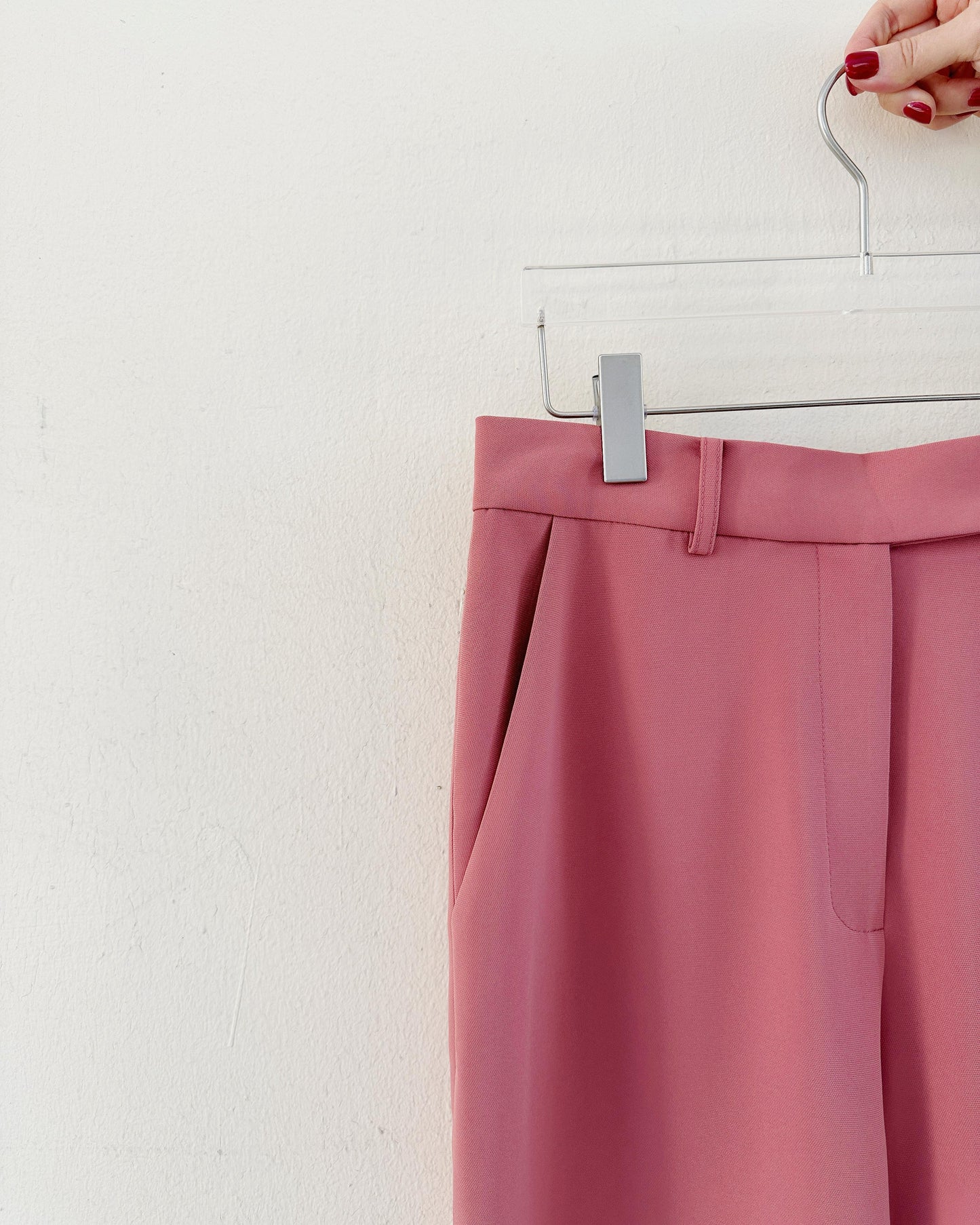 aalis GLORI SS26 back vent full length pants (Pink)