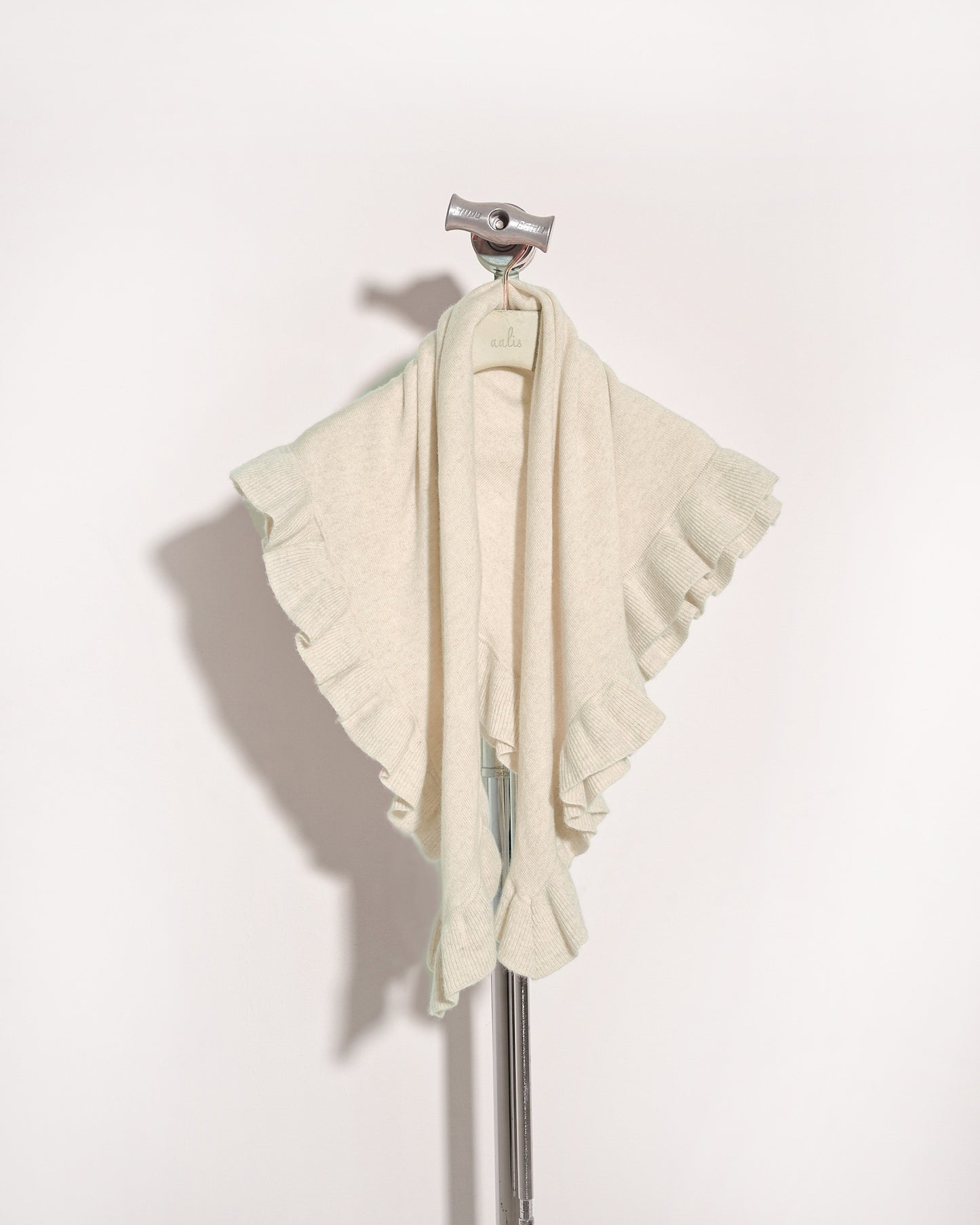 (Pre-order) aalis LUCIE FW25 cashmere scarf (Heather light beige)