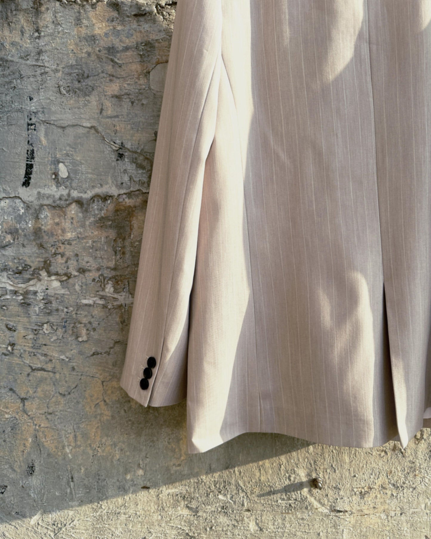 (Pre-order) aalis MONI STRIPE SS26 blazer (Lt Beige)