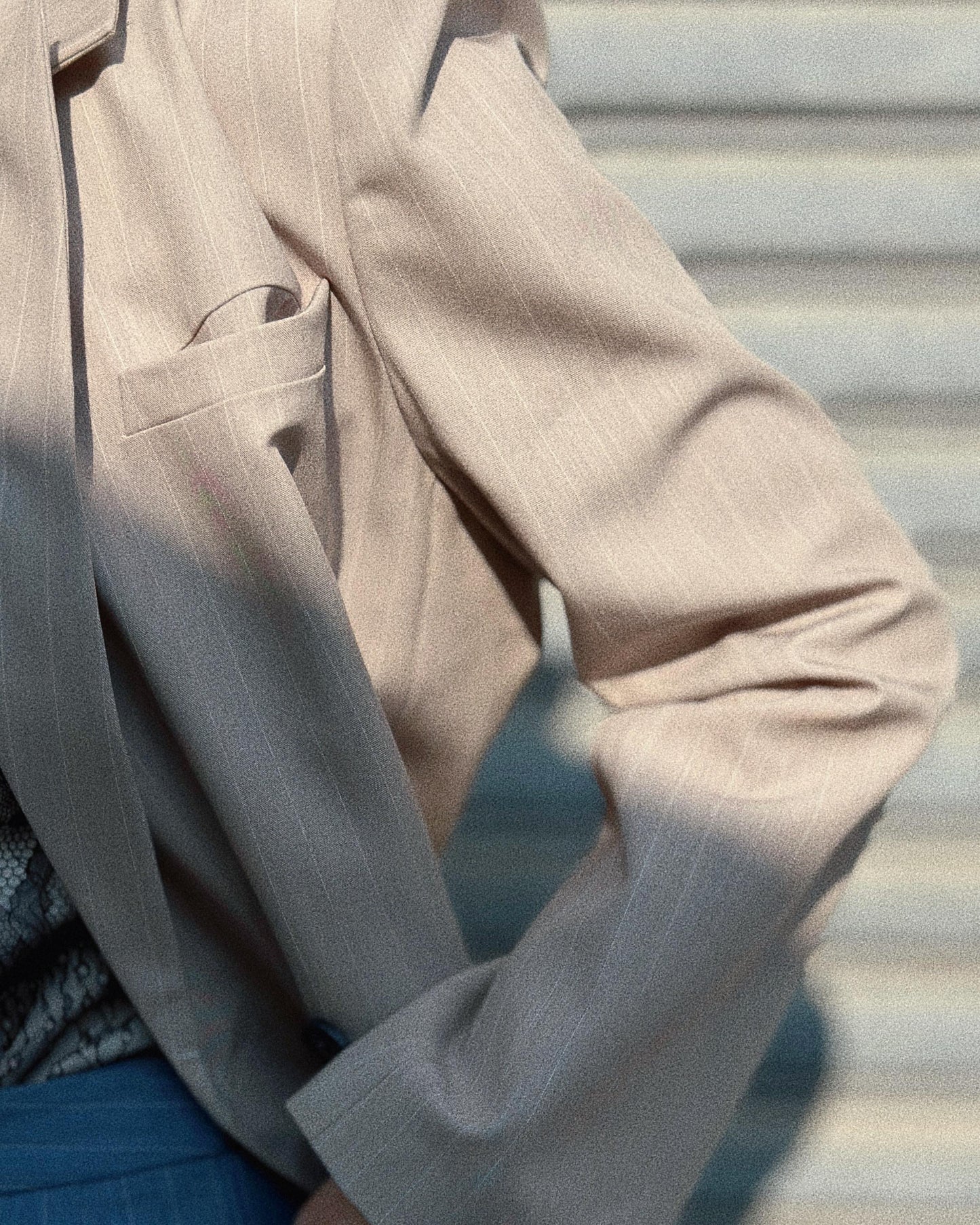 aalis MONI STRIPE SS26 blazer (Lt Beige)