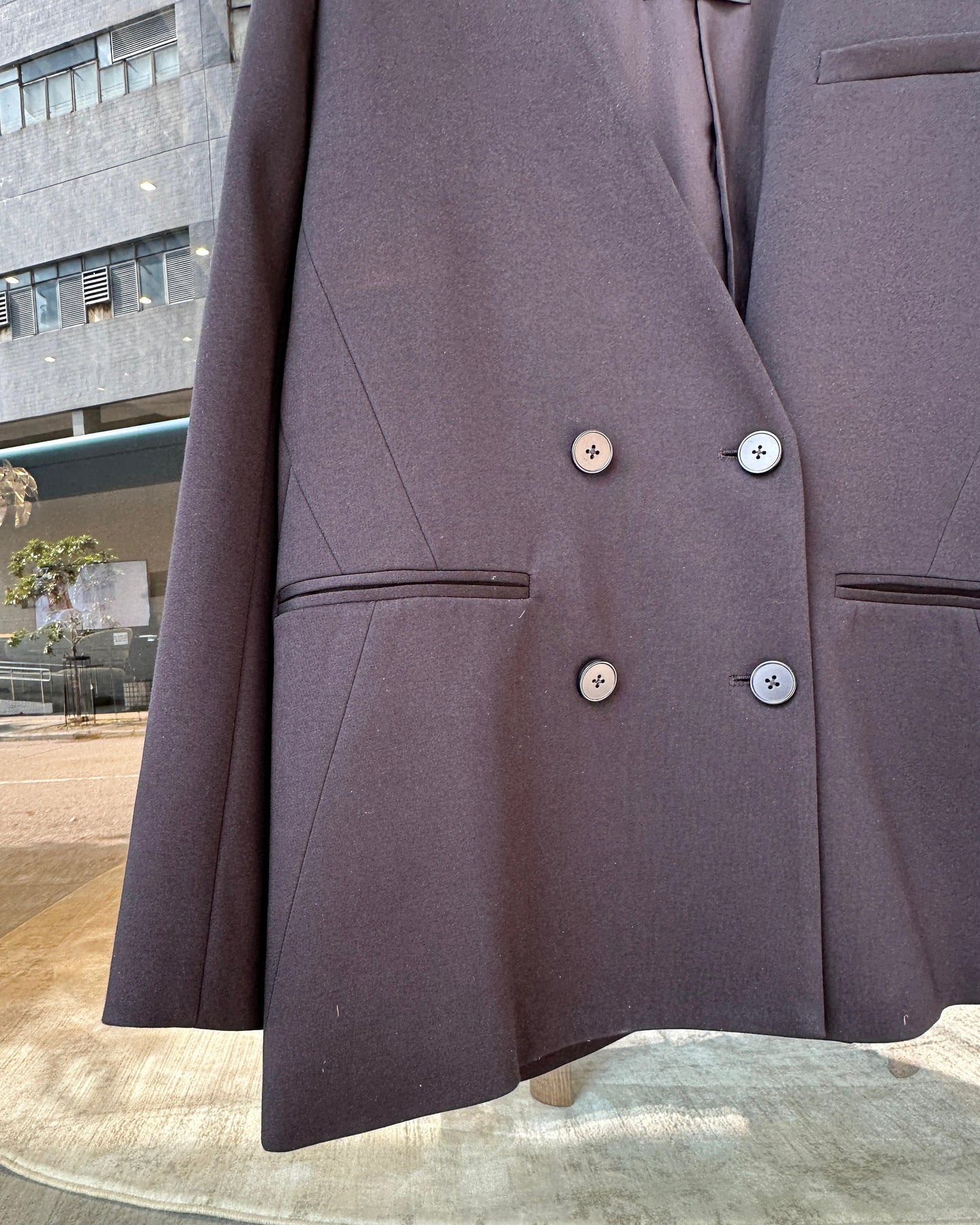 aalis MONIQUE V neck blazer (Black)