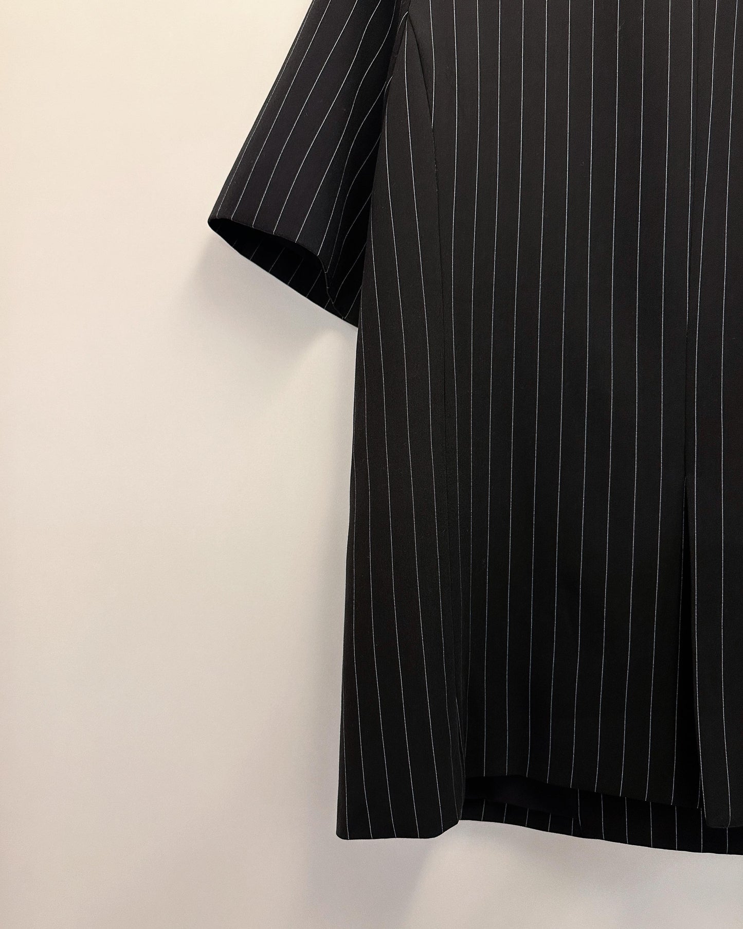aalis MONI STRIPE short sleeves blazer (Black Mix)