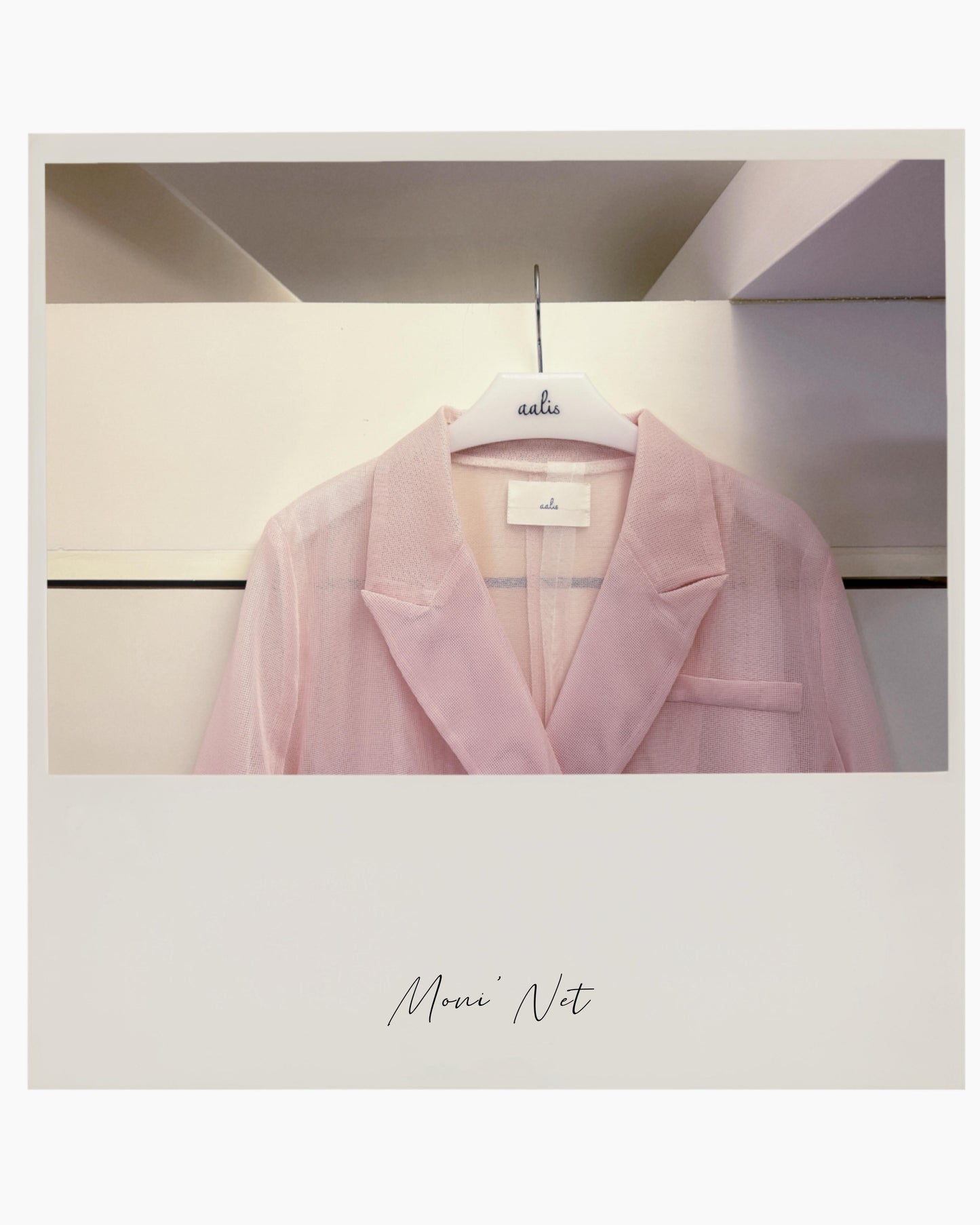 aalis MONI NET SS26 blazer (Lt Pink)
