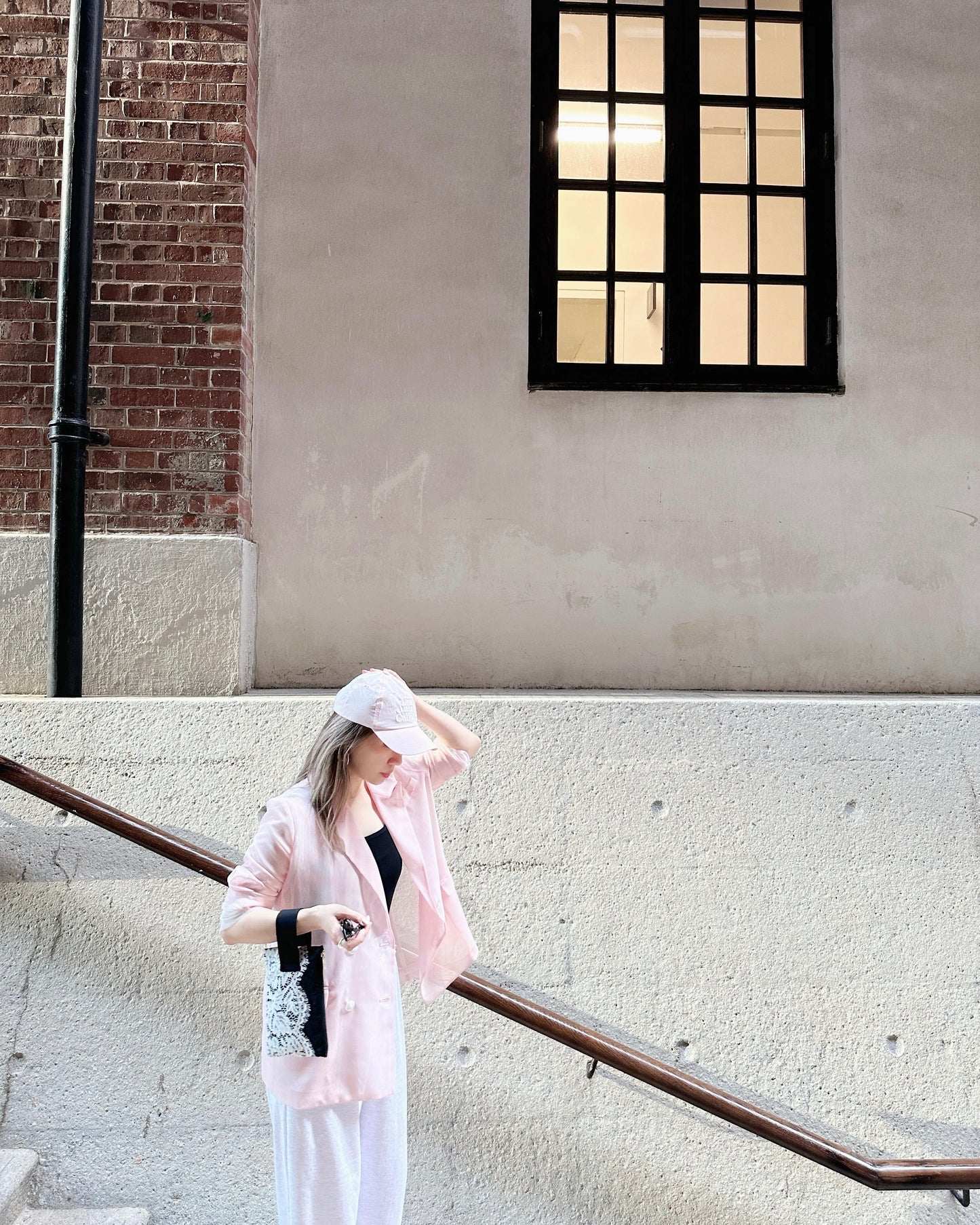 aalis MONI NET SS26 blazer (Lt Pink)