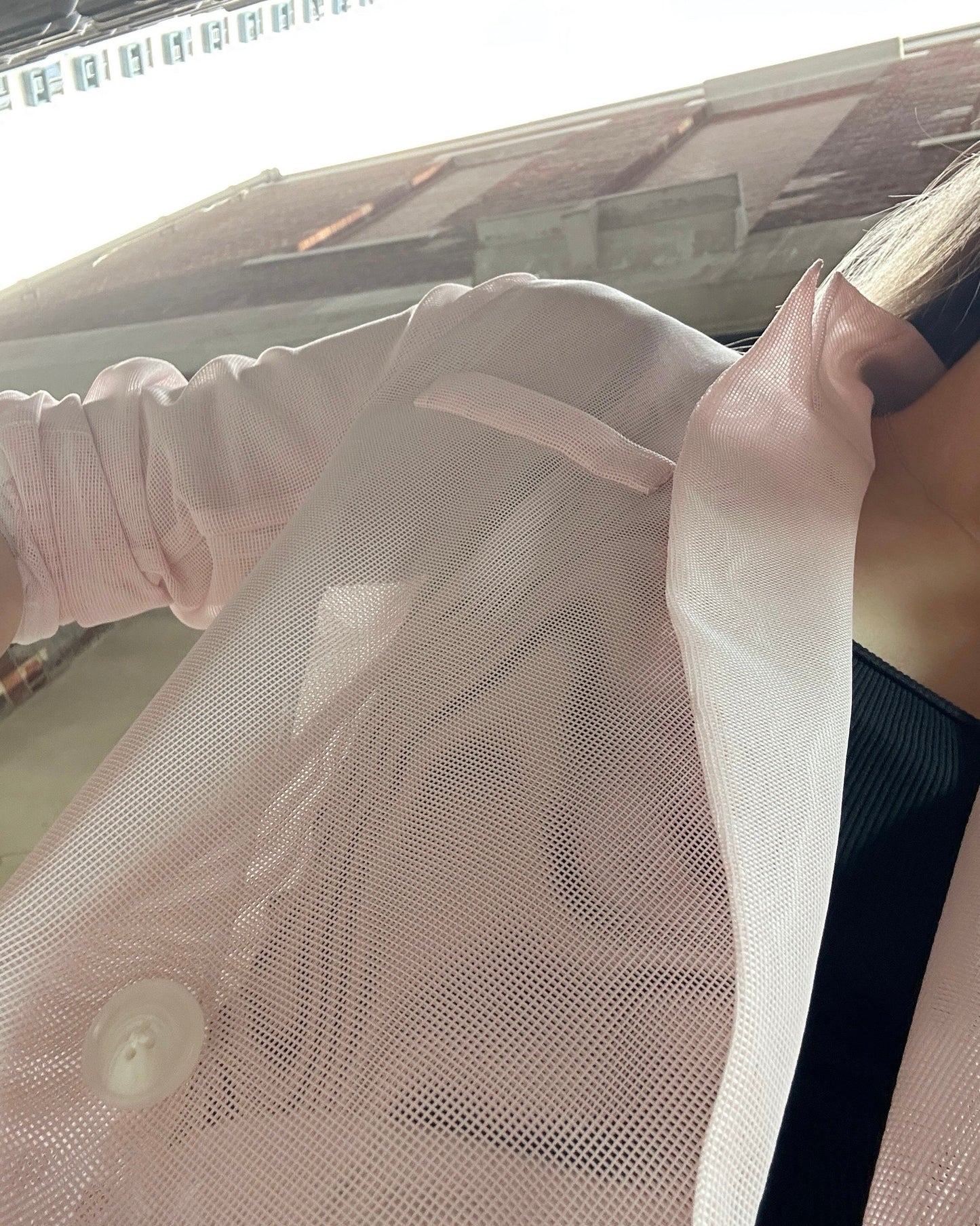 aalis MONI NET SS26 blazer (Lt Pink)