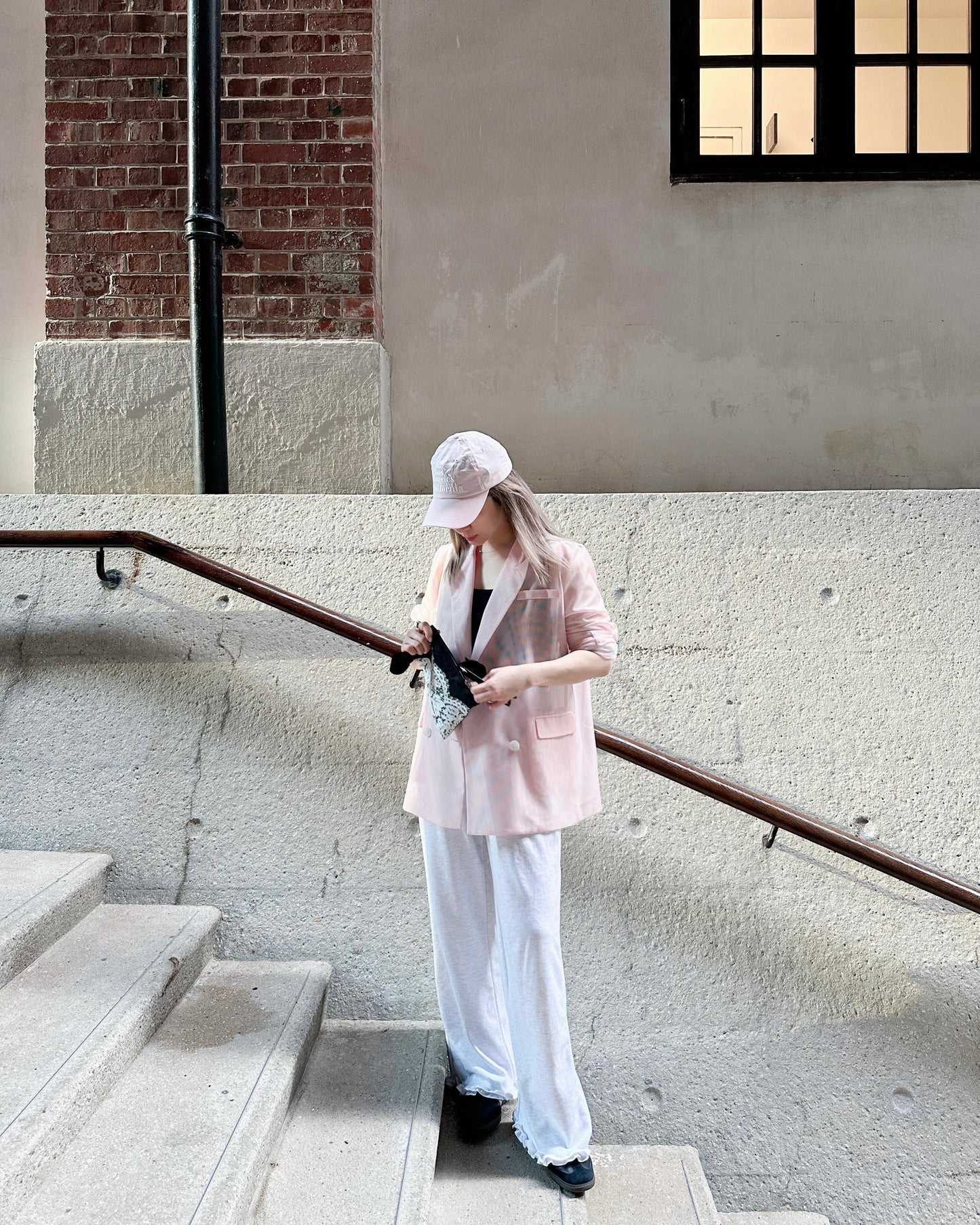 aalis MONI NET SS26 blazer (Lt Pink)