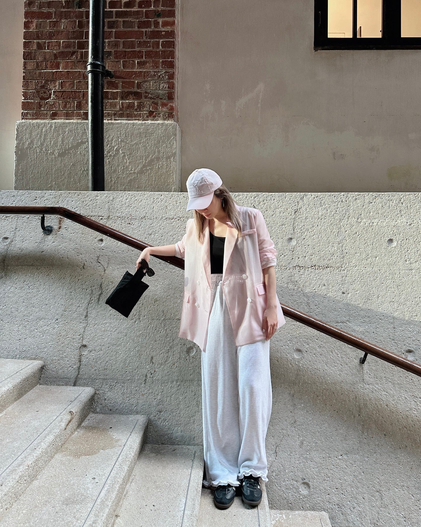 aalis MONI NET SS26 blazer (Lt Pink)