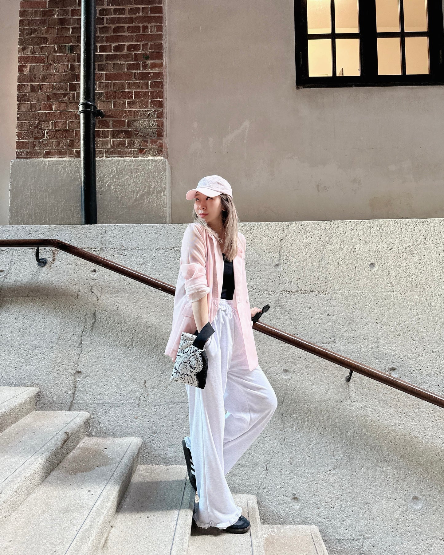 aalis MONI NET SS26 blazer (Lt Pink)