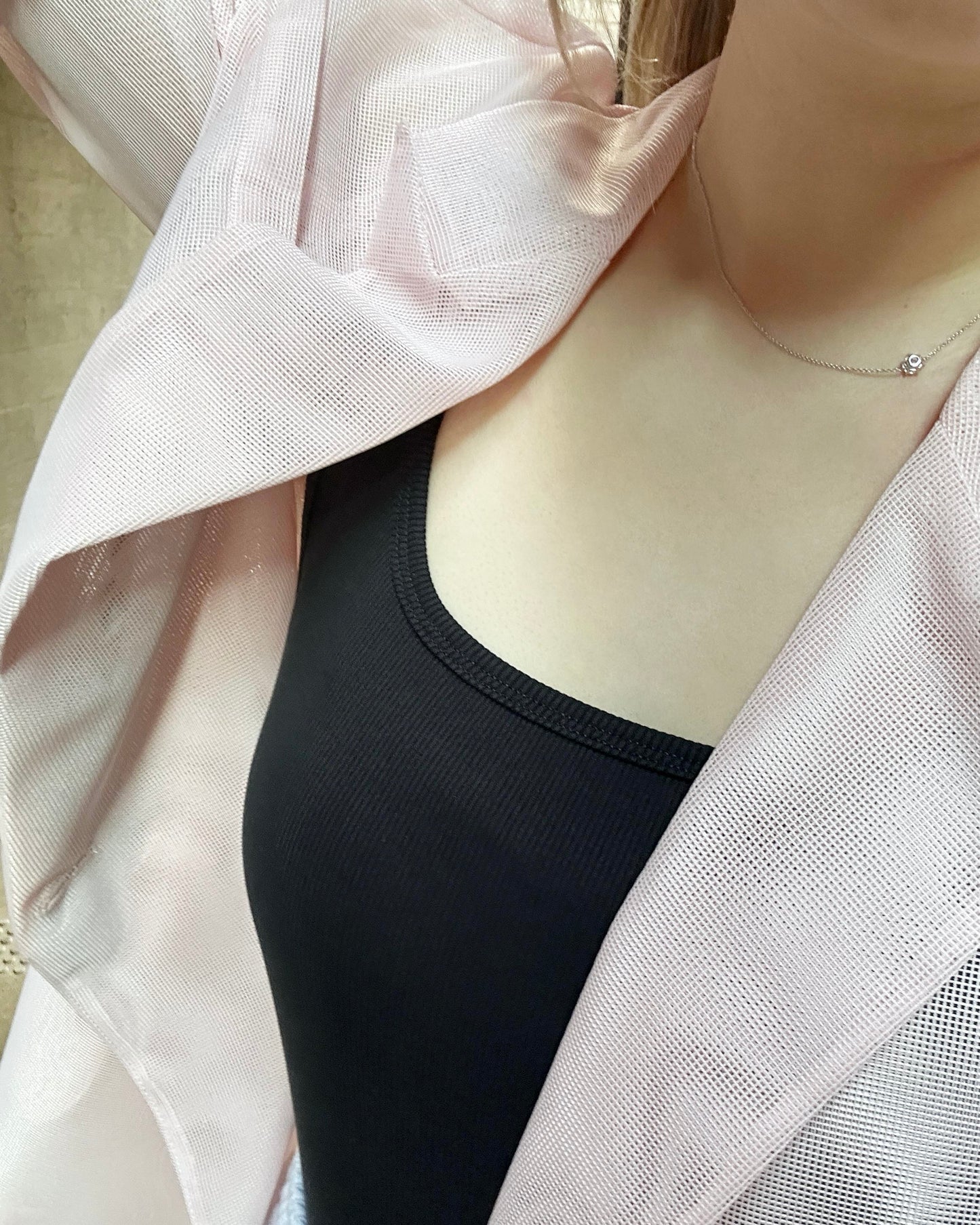 aalis MONI NET SS26 blazer (Lt Pink)