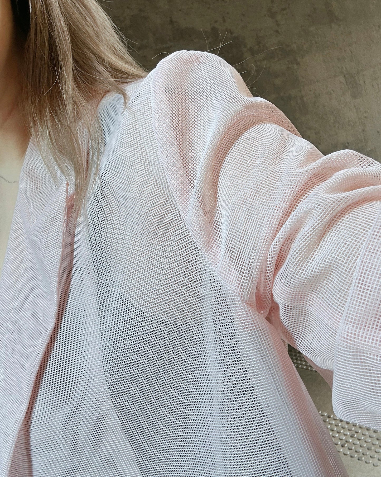 aalis MONI NET SS26 blazer (Lt Pink)