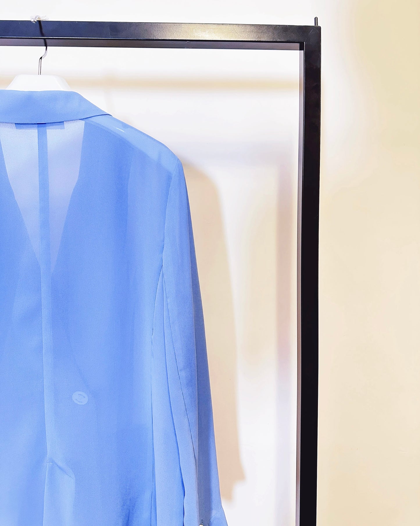aalis MONI SS26 chiffon blazer (Blue Denim)