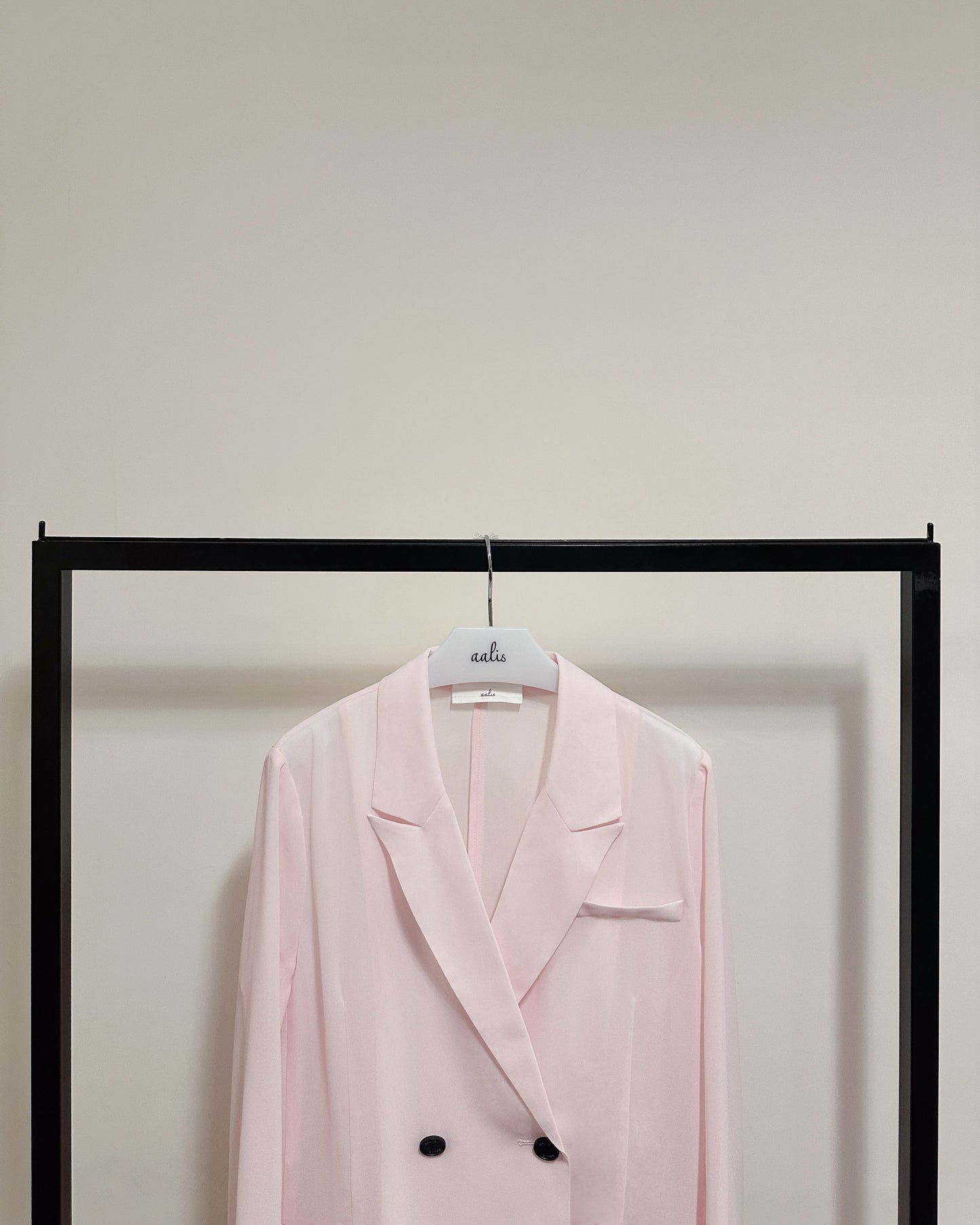 aalis MONI SS26 chiffon blazer (Light Pink)