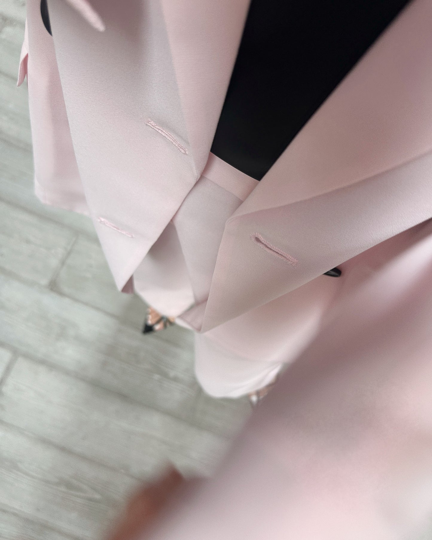 aalis MONI SS26 chiffon blazer (Light Pink)