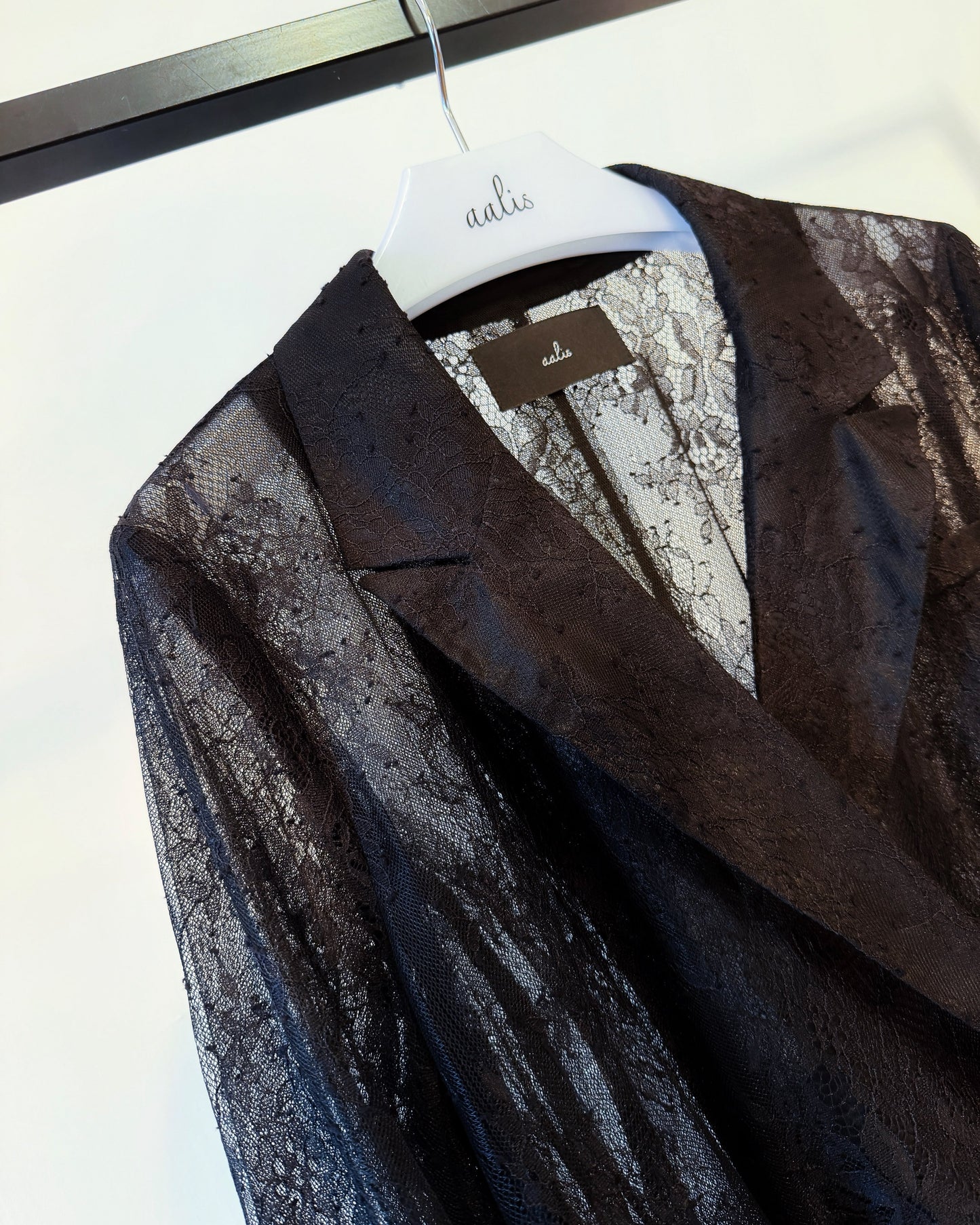 aalis MONI LACE FW26 lace blazer (Black Lace)
