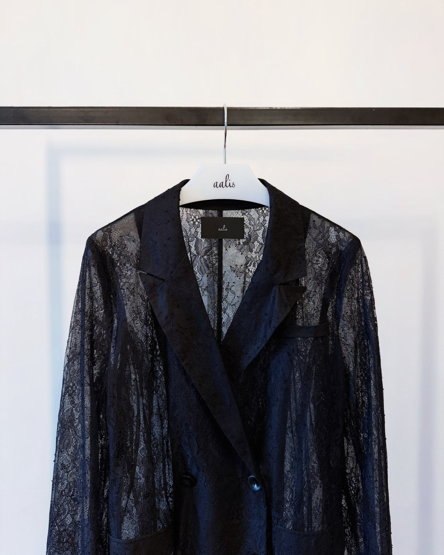 aalis MONI LACE FW26 lace blazer (Black Lace)