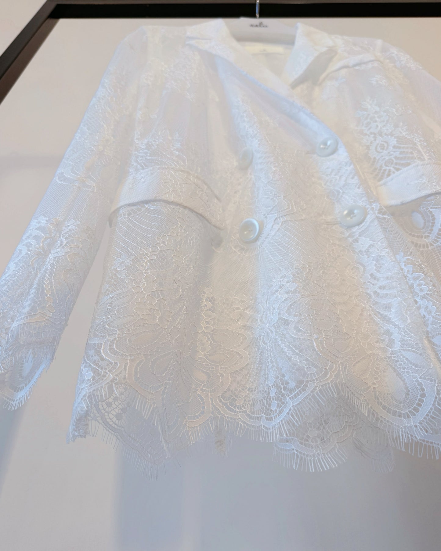 aalis MONI LACE FW26 lace blazer (White Lace)