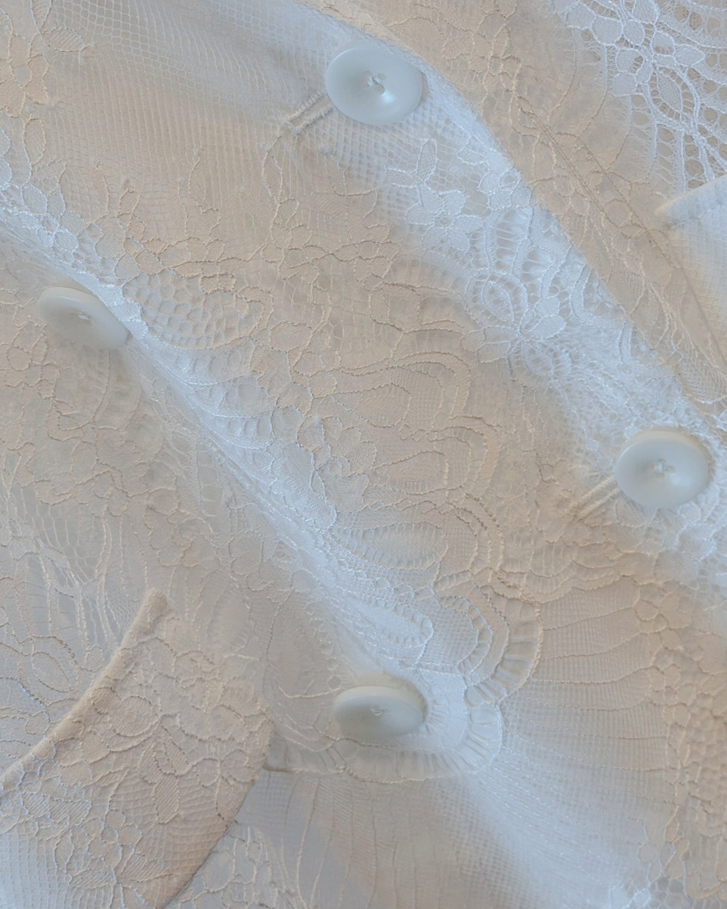 aalis MONI LACE FW26 lace blazer (White Lace)